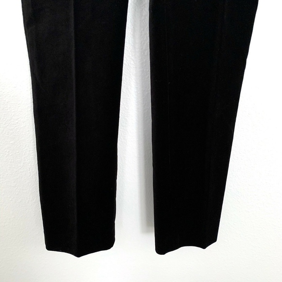 Ann Taylor Black Mid Rise Velvet Ankle Pants - Picture 6 of 8